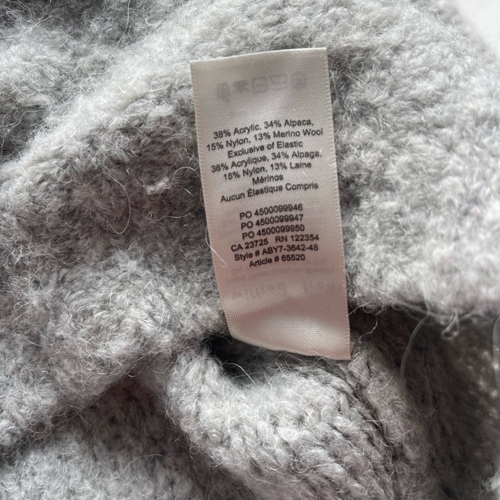 Aritzia Wilfred Free wool/ Alpaca blend Gwyneth Quarter Zip Sweater Small - Picture 4 of 4